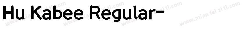 Hu Kabee Regular字体转换